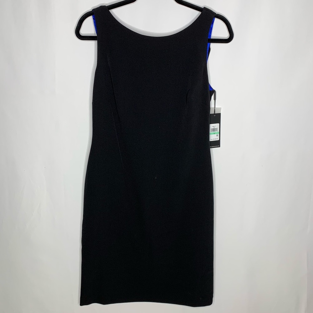 Karl Lagerfeld drape back cocktail black dress s8